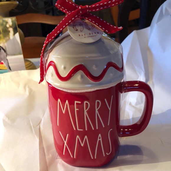 Rae Dunn merry Xmas topper mug NWT - Picture 1 of 1